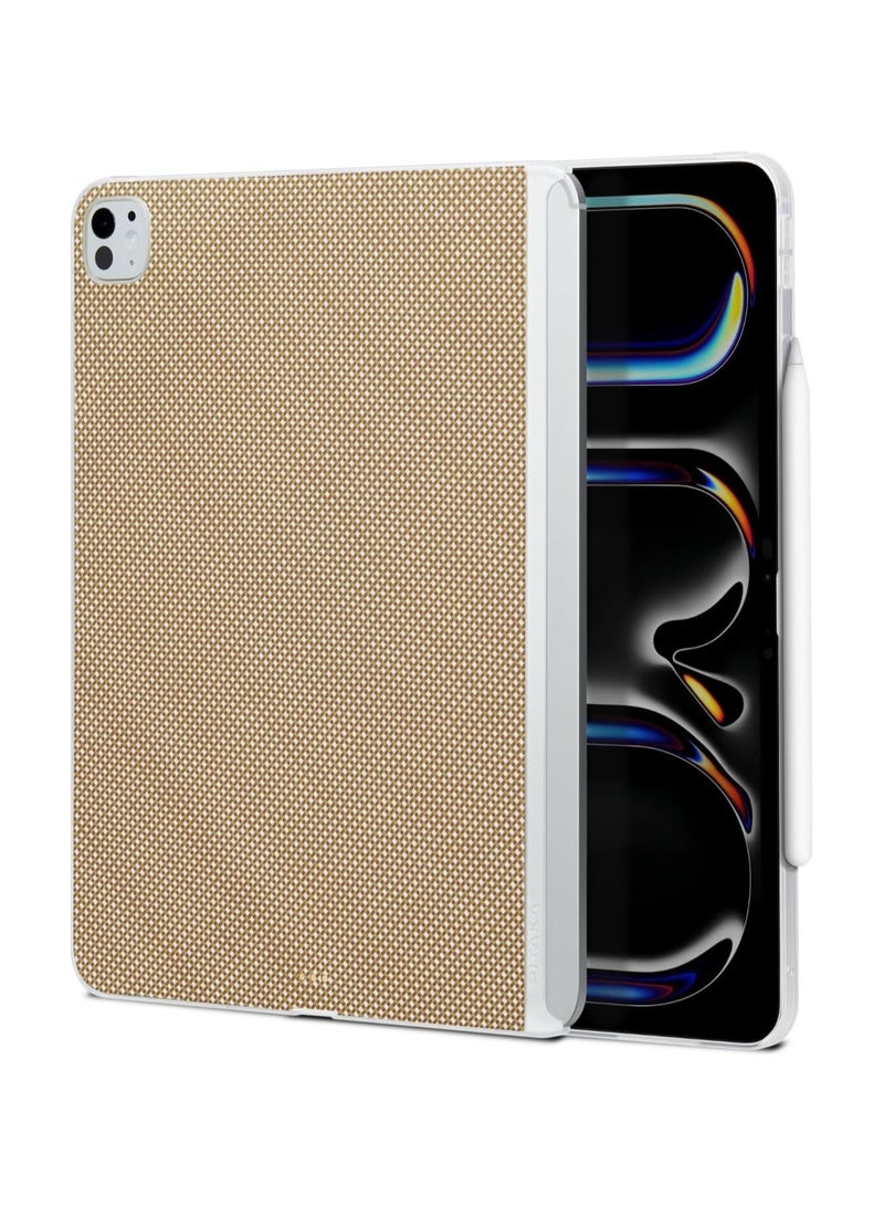 PITAKA حافظة بيتاكا لجهاز آيباد برو 11 بوصة 2024، حافظة متوافقة مع لوحة المفاتيح السحرية لجهاز آيباد برو M4، تدعم شحن قلم آبل، مصنوعة من ألياف الأراميد [حافظة MagEZ 2 - أسود/رمادي] - Image 1