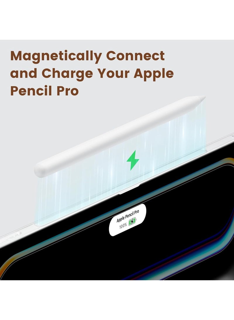 PITAKA حافظة بيتاكا لجهاز آيباد برو 11 بوصة 2024، حافظة متوافقة مع لوحة المفاتيح السحرية لجهاز آيباد برو M4، تدعم شحن قلم آبل، مصنوعة من ألياف الأراميد [حافظة MagEZ 2 - أسود/رمادي] - Image 4