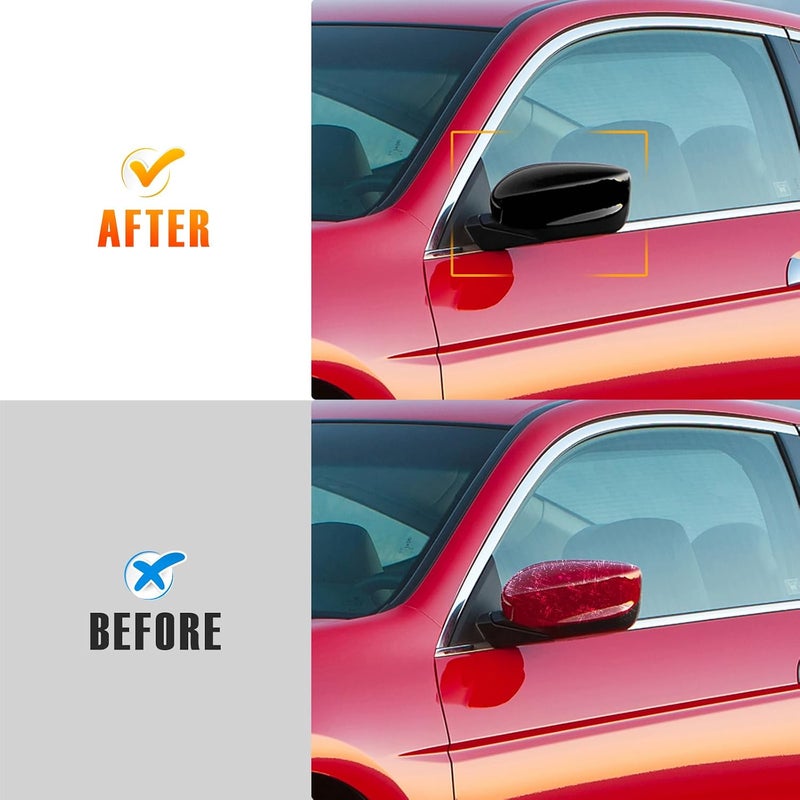 AMSPRAC Driver Left Side Mirror Cap fit for 2008-2013 Honda Accord,Door Side Exterior Rearview Back Sight Mirror Cover Shell Replacement,Clip-on Slot Type.Left Side,1PCS - Image 5