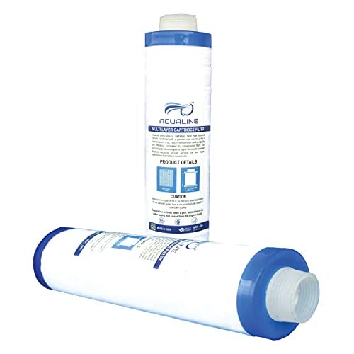ACUALINE MLT Pre Filter Cartridge | 9 Inch Candle Sediment Filter for RO Water Purifier | Compatible with Aquaguard, Livpure & LG Water Purifiers | Pack of 2 - Image 1