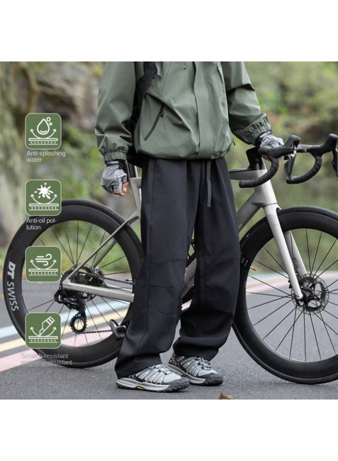 Izexx Trendy Brand Outdoor Sports Waterproof Rustic Pants Men's Functional Wind Speed Dry Mountaineering Pants Casual Straight Tooling Pants - Image 4