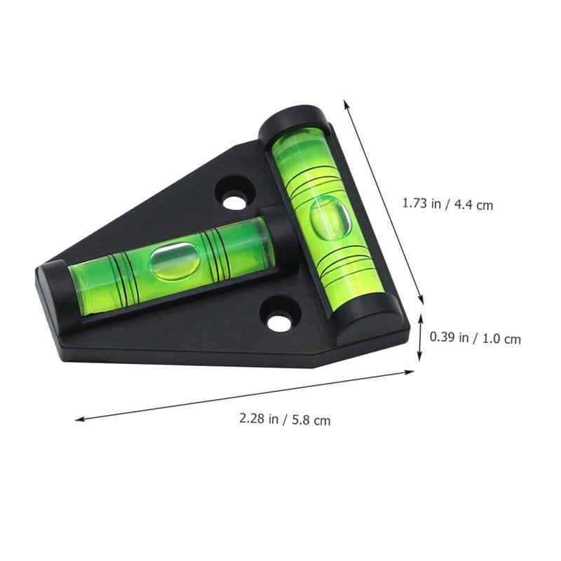 5pcs Mini Triangle Bubble Spirit Levels With Mounting Holes For Vertical Horizontal Measuring - Image 3