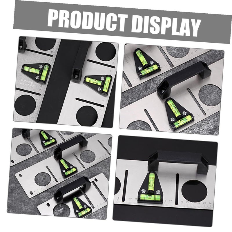 5pcs Mini Triangle Bubble Spirit Levels With Mounting Holes For Vertical Horizontal Measuring - Image 5