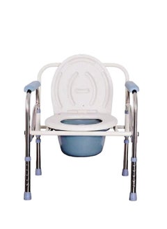 STARMED StarMed Stainless Steel Toilet Chair, Portable, High Capacity Plastic, Easy to Clean, Adjustable Height, Anti-Slip Grip, Non-Slip Mat Toilet chair…  - Image 1
