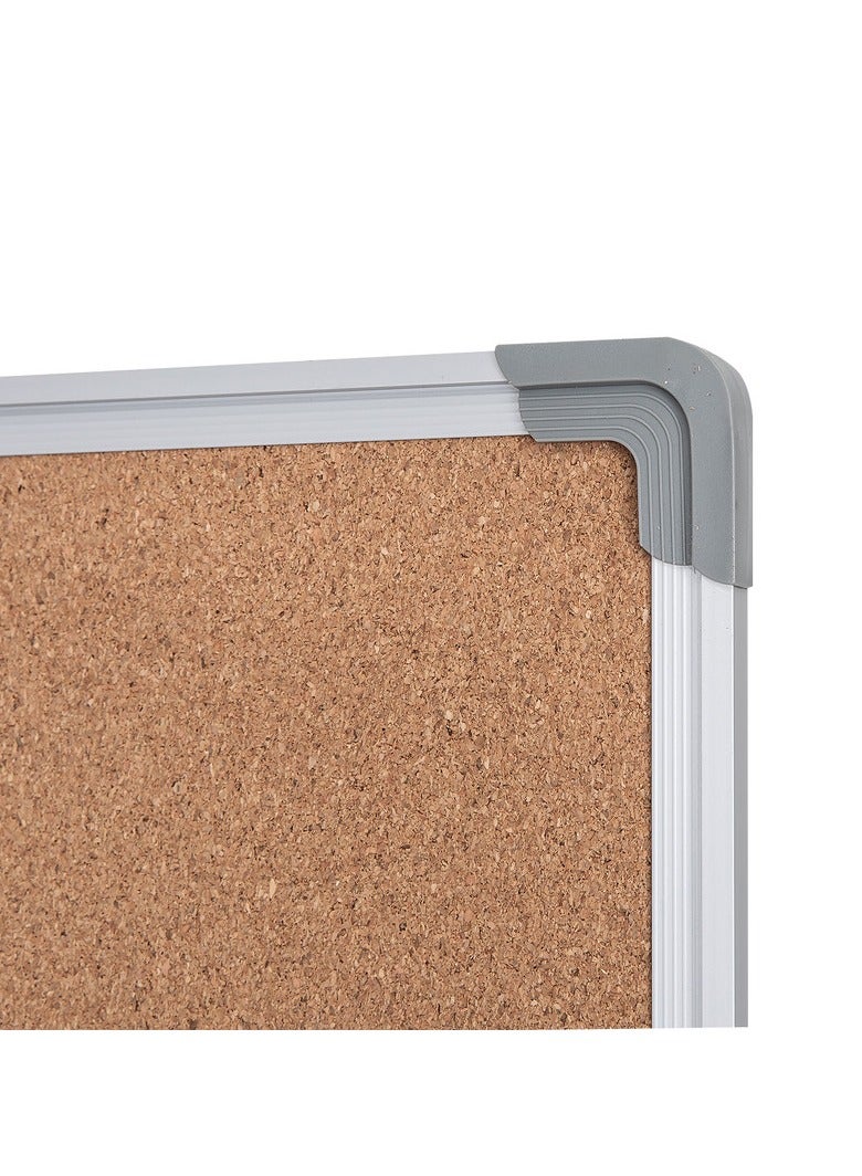 Deli E39054 Cork Board with Aluminum Frame – Yellow Noticeboard for Office, School & Home Organization – 1PCS/OPP Bag - Image 4