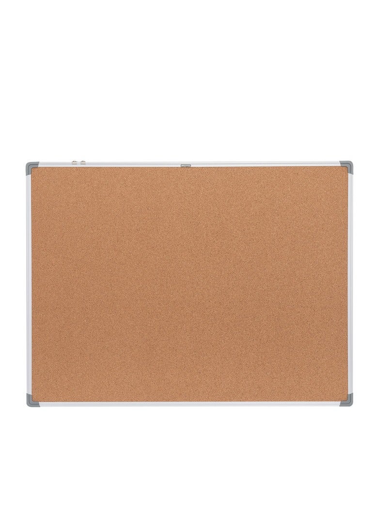 Deli E39054 Cork Board with Aluminum Frame – Yellow Noticeboard for Office, School & Home Organization – 1PCS/OPP Bag - Image 2