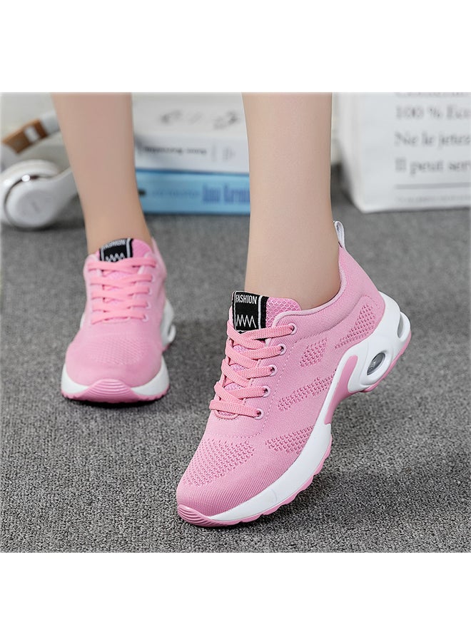 Women Lace-up Air CushionCRunning Shoes Soft-soled Sneakers  - Image 1