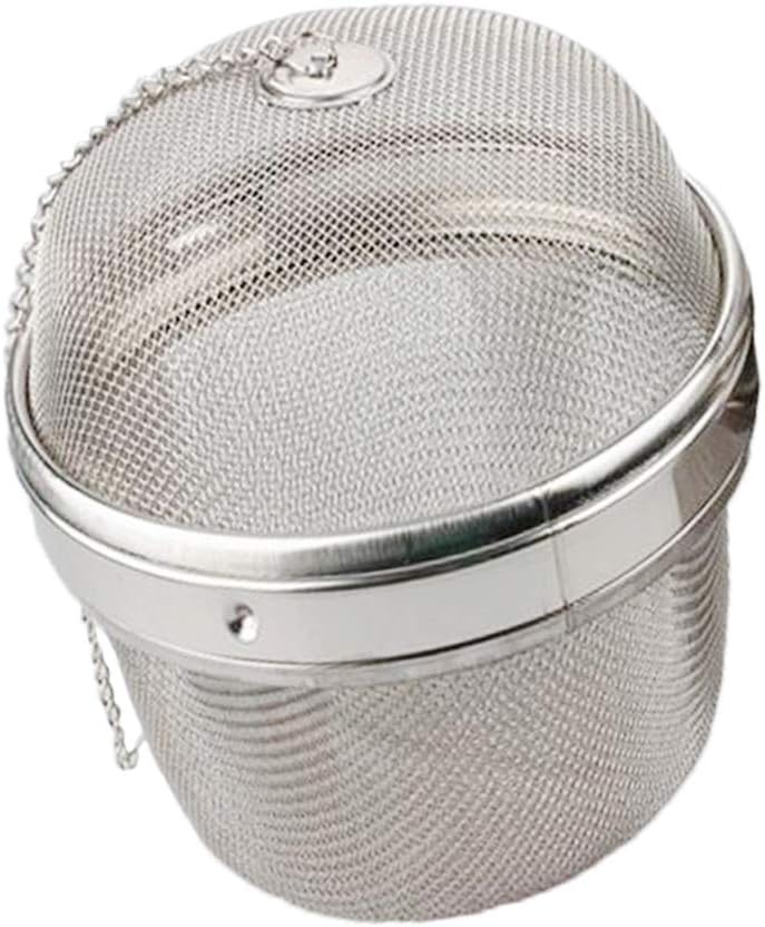 klarako Tea Infuser Ball Mesh Strainer Large Capacity for Hanging in Teapots Mugs Cups to Steep Loose Leaf Tea Spice Herbs, Home Restaurant Use  Silver, 13cm - Image 1