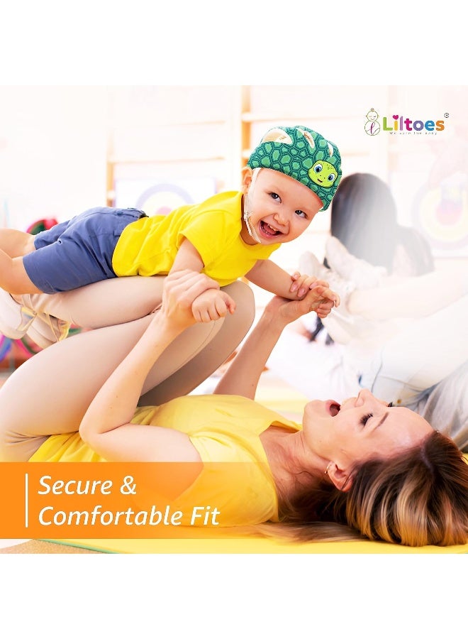 LILTOES Baby Head Protector for Safety of Kids 6M to 3 Years- Baby Safety Helmet with Proper Air Ventilation & Corner Guard Protection + 1 Pair Knee Pad + 1 Pair Elbow Pad - Image 5