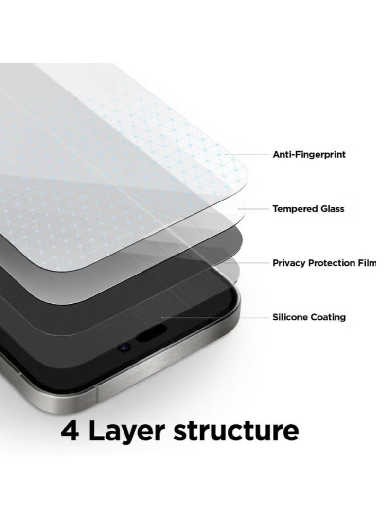 Original Privacy Screen Protector for Samsung Galaxy S25 – Anti-Static Tempered Glass with ESD Privacy, 9H Hardness, Anti-Peep, Dust-Proof, Super Smooth Touch - Image 3