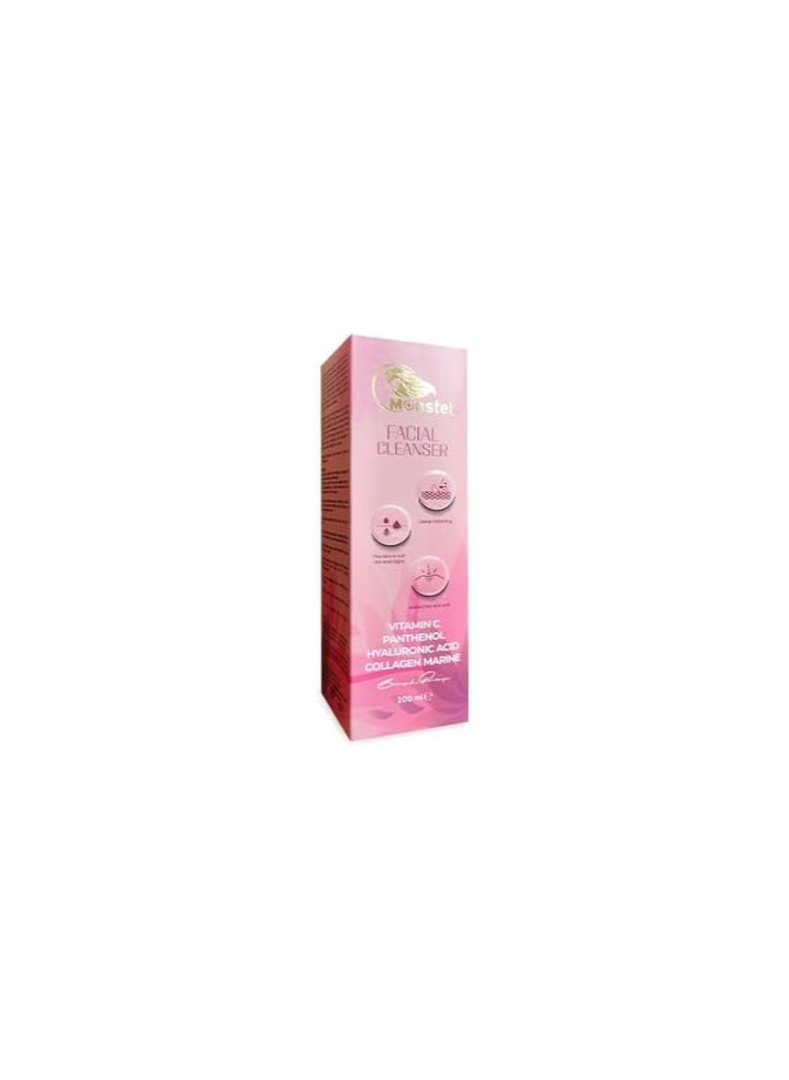 Monstel Facial Face Cleanser 200ml  - Image 3