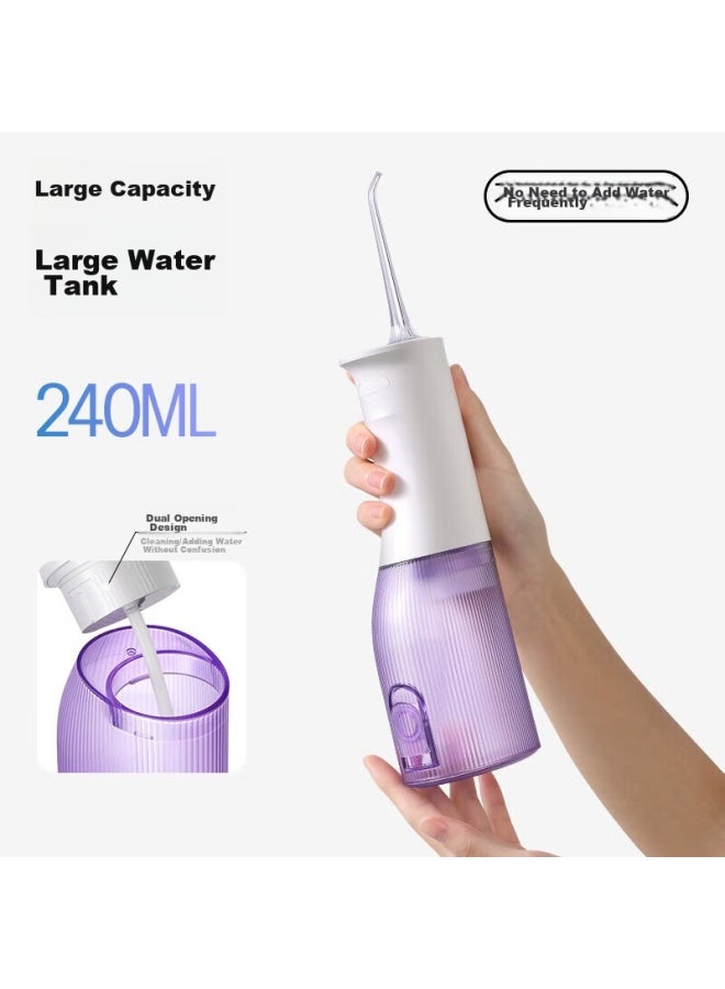 SOOCAS Sushi Water Flosser, Oral Irrigator, Dental Cleaning Device, Toothbrush Cleaner, Braces Cleaning Set With 4 Nozzles, W3pro White, Birthday And New Year Gift For Girlfriend - Image 2
