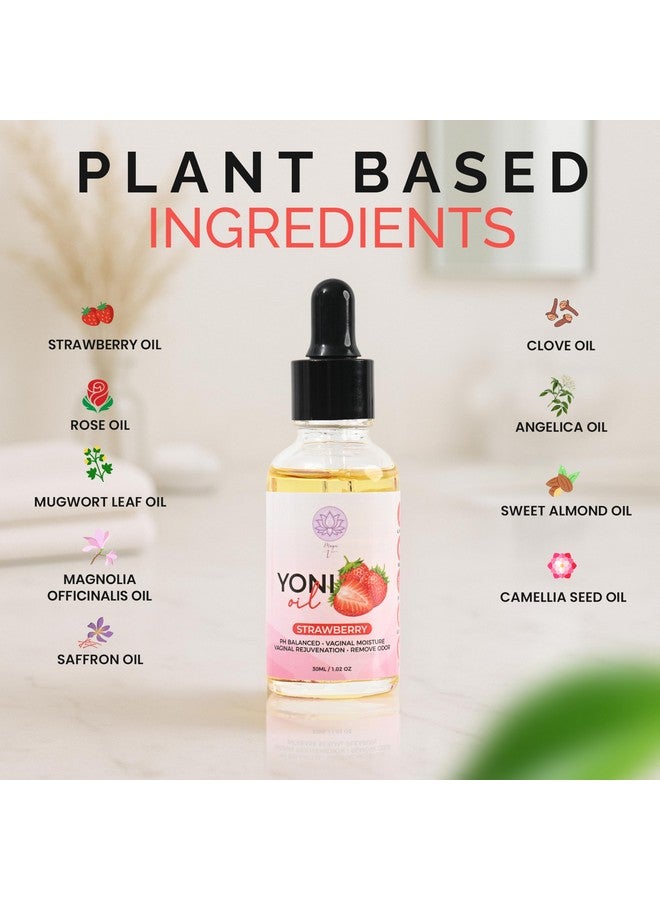 Magic V Steam Magical V Yoni Oil For Women Organic Feminine Care Vaginal Moisturizer For Wetness (Strawberry) Ingrown Hair Ph Balance Feminine Body Deodorant Eliminates Odor With Essential Oils - Image 2