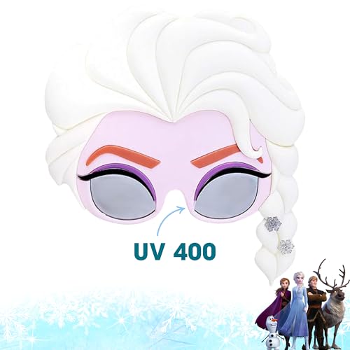 Sun-Staches SunStaches Queen Elsa Official Frozen Sunglasses for Kids Princess Costume Party Favors One Size Fits Most Kids - Image 5