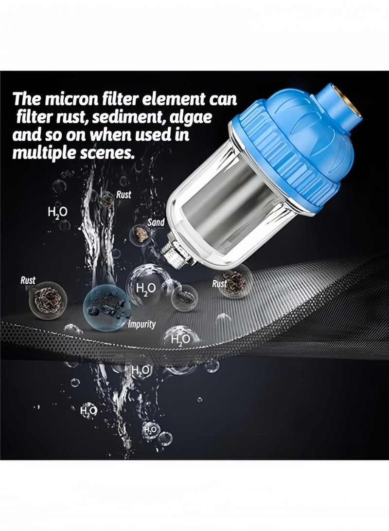 أنغولا باندا مرشحات دش المياه العسرة، مرشحات رأس الدش لتصفية الرواسب والشوائب الأخرى، أجهزة تنقية مياه الصنبور المنزلية عالية الإنتاجية للمطابخ والحمامات، منقي مياه الدش (أزرق) - Image 3