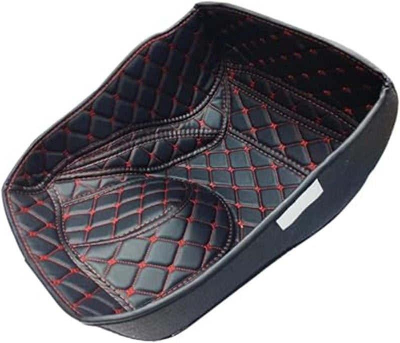QASULER Motorcycle PU Rear Trunk Cargo Liner Protector - Image 1