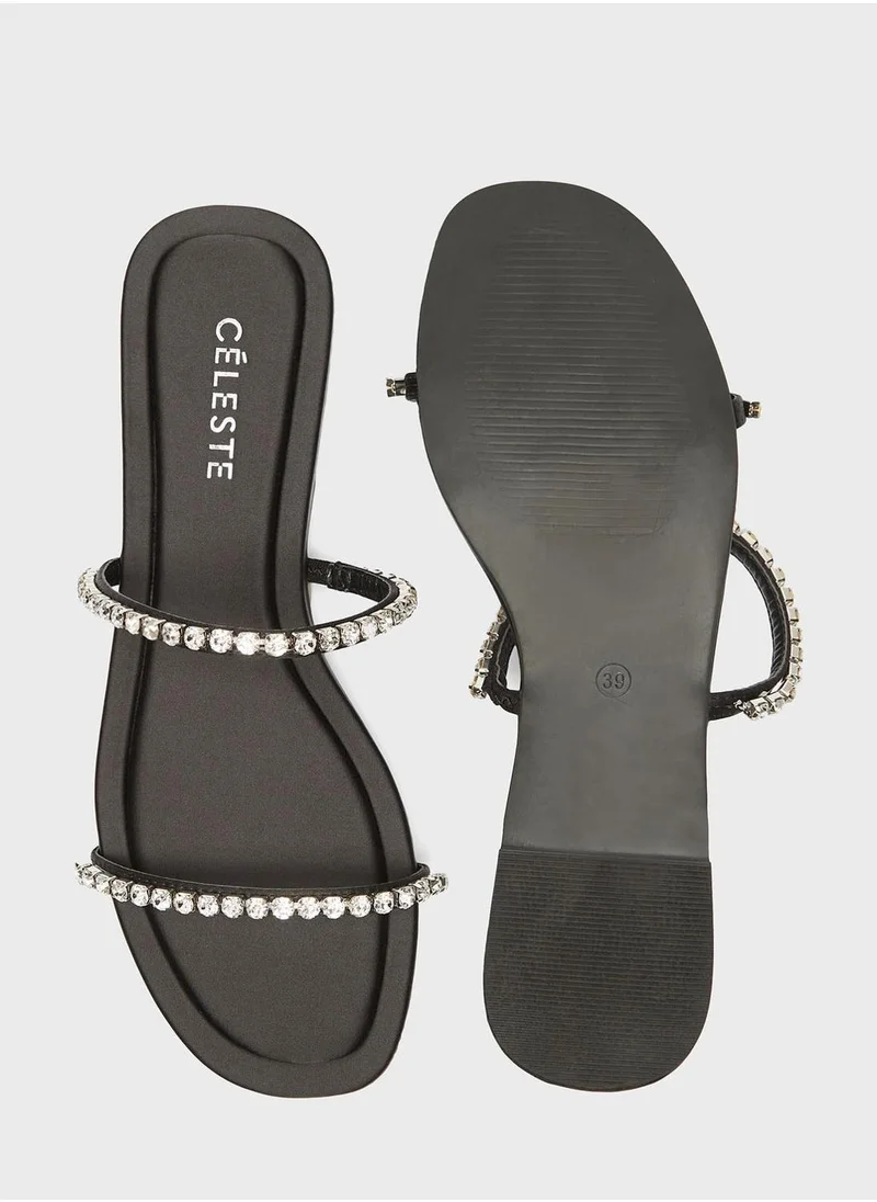 Celeste Strappy Flat Sandals