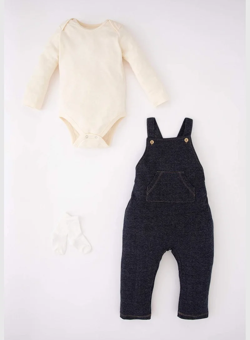 DeFacto 3 Pack BabyBoy Bike Neck Long Sleeve Knitted Set