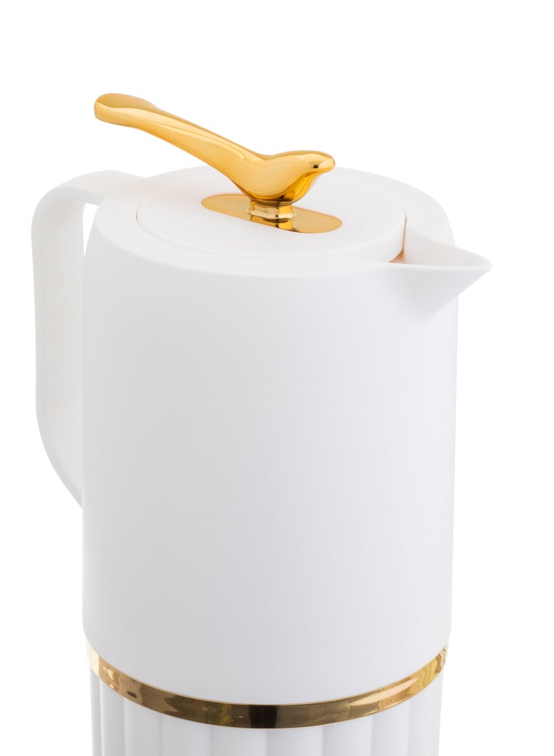 Hic Plastic Coffee & Tea Flask 1 Liter white - Image 2