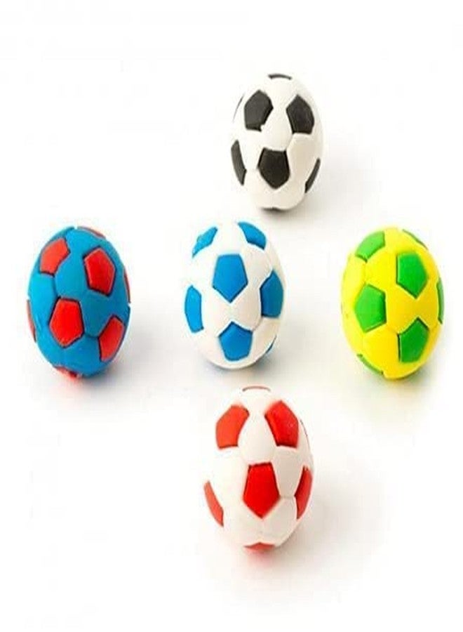 Little More LITTLEMORE Combo of Erasers Mobile Phone Design, Football Colorful Erasers and Cricket Kit Design Non-Toxic Rubber Pencil Erasers for Kids for Boys and Girls (Set of 3) - Image 3