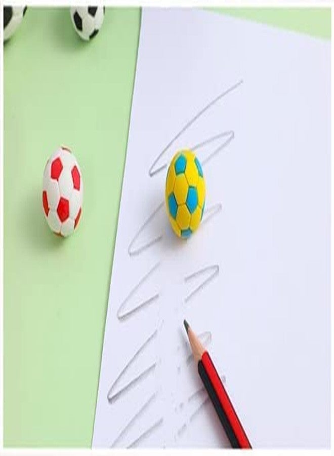 Little More LITTLEMORE Combo of Erasers Mobile Phone Design, Football Colorful Erasers and Cricket Kit Design Non-Toxic Rubber Pencil Erasers for Kids for Boys and Girls (Set of 3) - Image 4