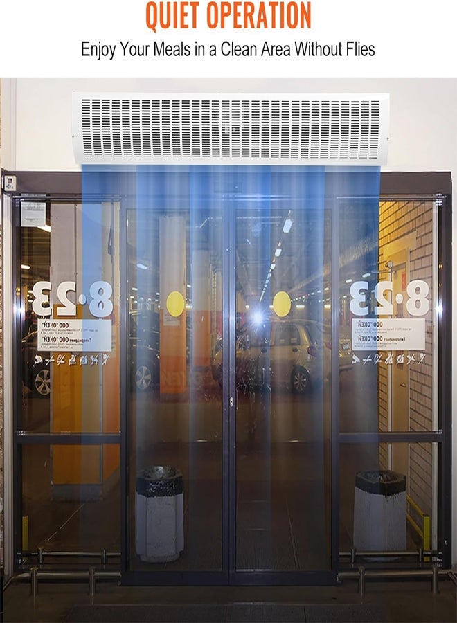 VTC Natural Air Curtain 120cm, Metal Case With Remote Controller And Door Sensor - Image 5