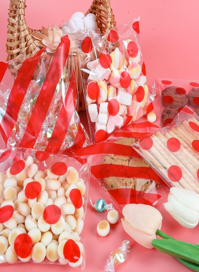 CUDICY 200pcs Cellophane Bags 5.5x5.5 Self Sealing Cookie Bags for Packaging Cellophane Treat Bags for Gift Giving Packaging Christmas Valentines Candy Goodie Homemade Bakery - Image 5