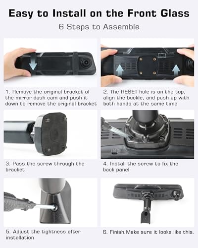 Jansite OEM Bracket Only for T30 Mirror Dash cam Rear View Mirror Camera Mount Instead of Strap - Image 3