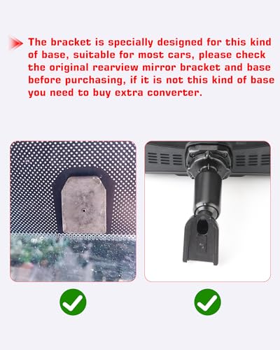 Jansite OEM Bracket Only for T30 Mirror Dash cam Rear View Mirror Camera Mount Instead of Strap - Image 5