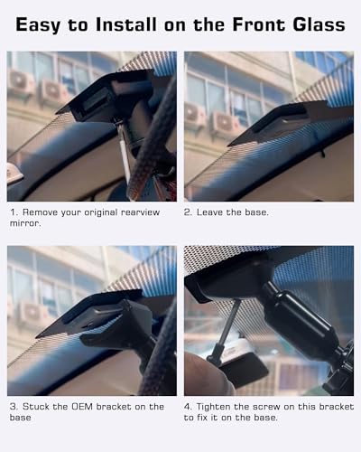 Jansite OEM Bracket Only for T30 Mirror Dash cam Rear View Mirror Camera Mount Instead of Strap - Image 4