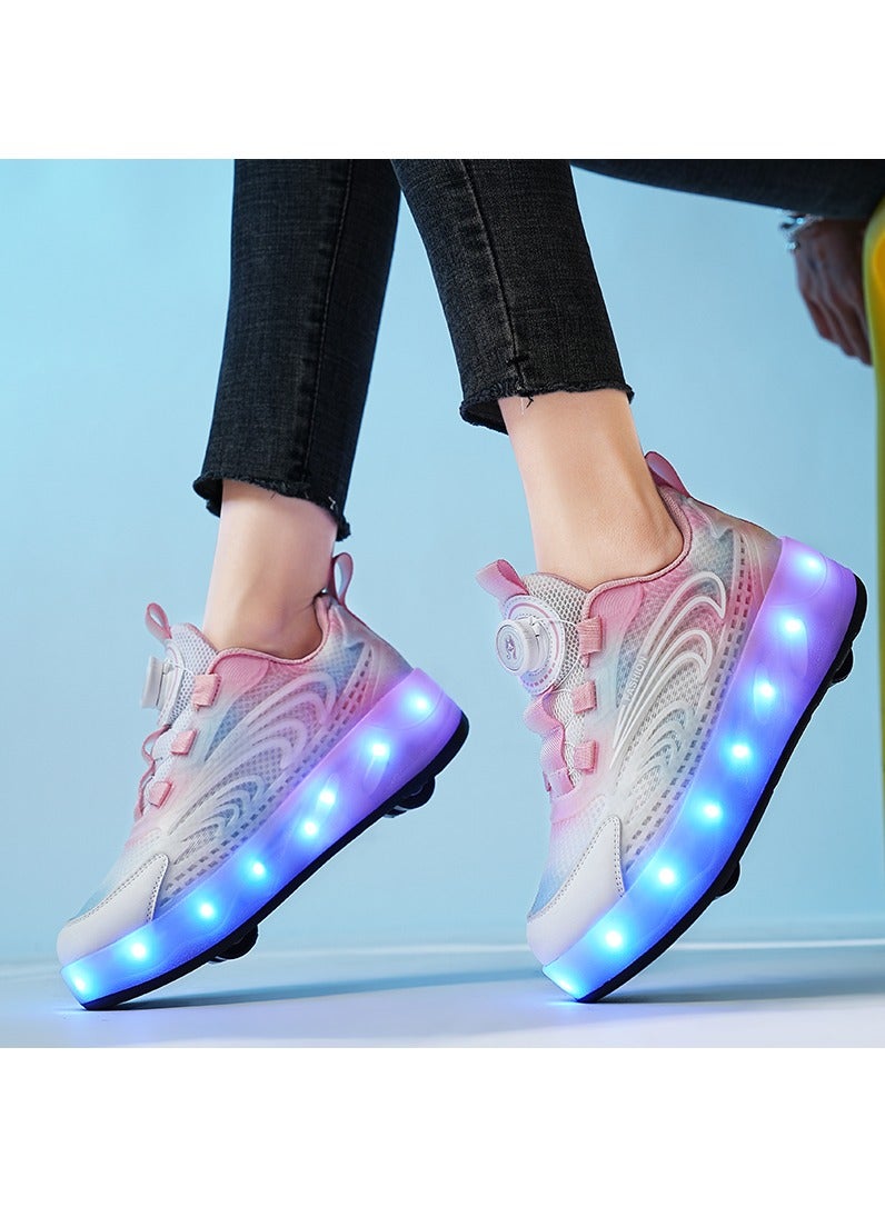 Joshberg Sneaker Skate Shoes with Wheels Roller Skates Shoes  - Image 5