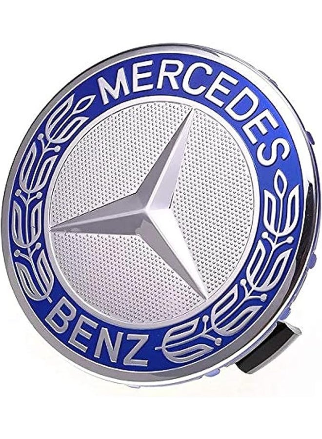 مرسيدس بنز غطاء جنط مرسيدس بنز اربع قطع فضي وازرق - Image 1