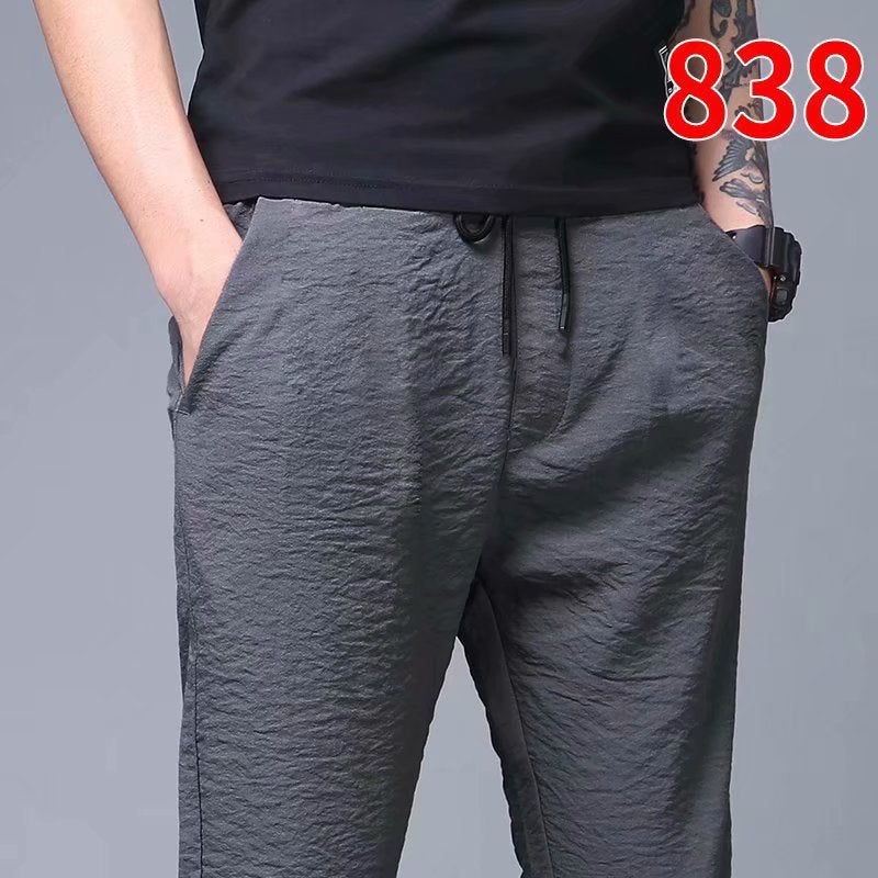 The Clothes Worn At The Construction Site Are Convenient For Working. Pants For Male Workers Are Non-Magnetic And Non-Iron Net Version Small Black Pants For Casual Summer. - Image 4