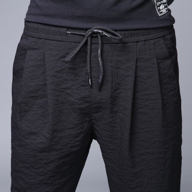 The Clothes Worn At The Construction Site Are Convenient For Working. Pants For Male Workers Are Non-Magnetic And Non-Iron Net Version Small Black Pants For Casual Summer. - Image 5