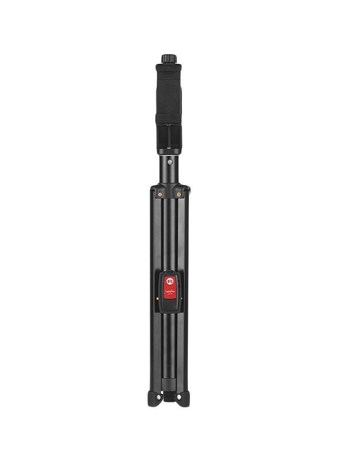 NIBEMINENT Portable Bluetooth Tripod Selfie Stick Support Stand Black  - Image 1