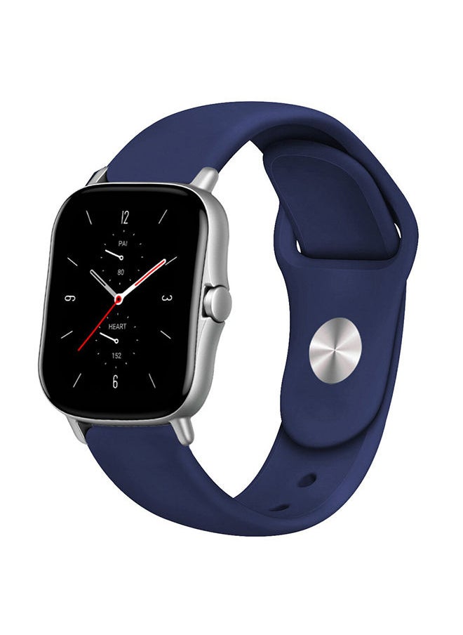 O Ozone - Silicone Sport Bands For Apple Watch Series 10 | Ultra 2 | 8 Ultra | 9 | 8 | 7 | 6 , 49/46/45/44/42mm Soft Silicone Wristband smartwatch Strap- Dark Blue - Image 1