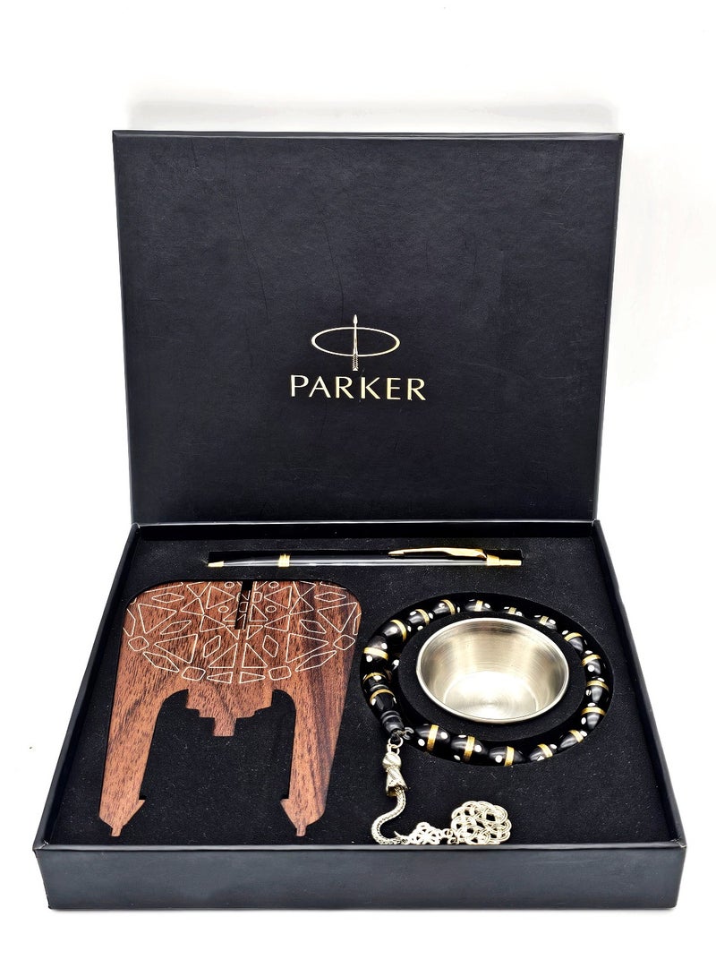 PARKER IM BLACK GT B.PEN WITH Rosary+Incense burner