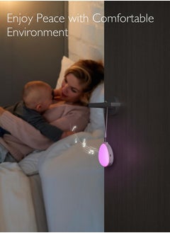 Momcozy Portable Sound Noise Machine With 15 Soothing Sounds, USB Rechargeable, White  - Image 5