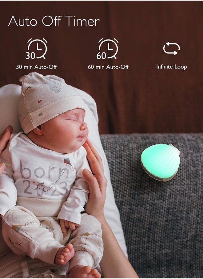 Momcozy - Portable Sound Noise Machine With 15 Soothing Sounds, USB Rechargeable, White - Image 1