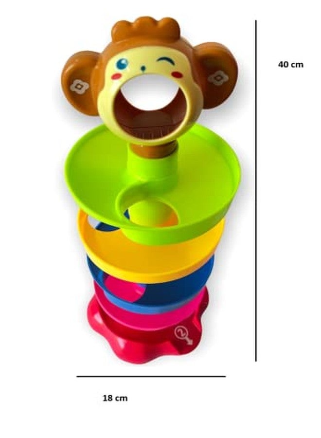 DISILA TRADERS Beautifully Designed Ball Roll Ring Tower Ramp Toys/ Rolling Ball Bell Toys for Infants/ Kids/ Toddlers (5 Layers). Best Gift Toys. - Image 5