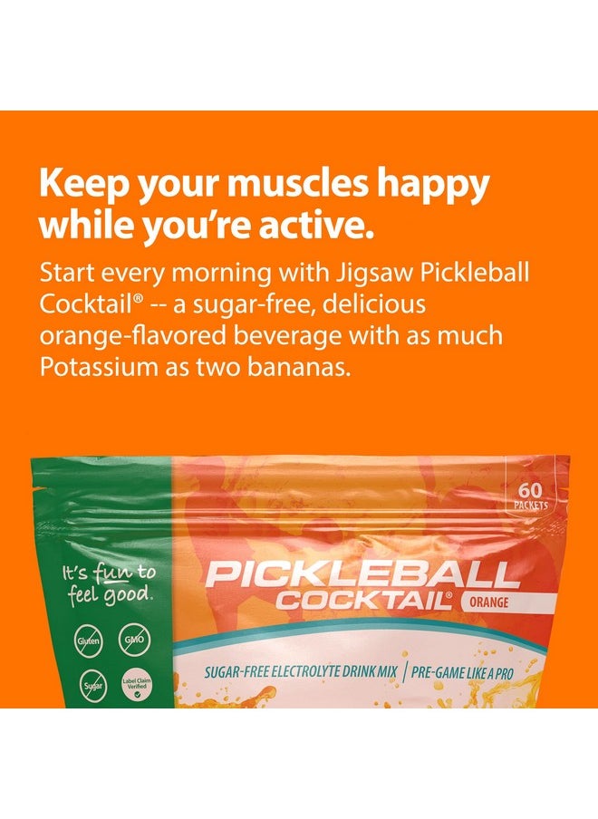 Jigsaw Health - Jigsaw Health Pickleball Cocktail (60 Servings Packets, Orange) - Image 1