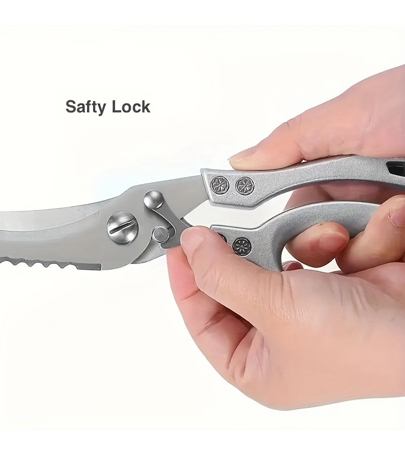 Heavy Duty Stainless Steel Poultry Shears For Cutting Chicken Bone - Image 5