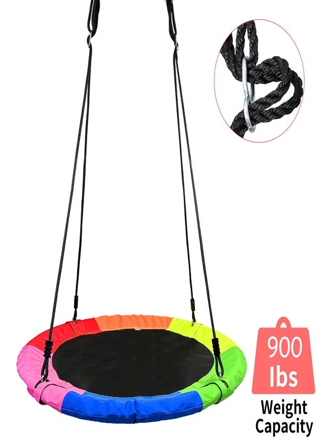 AIBETOMG Tree Swing,Saucer Flying Swing 40 Inch for Kids,900D Oxford Waterproof, 900lbs Weight Capacity,with Adjustable Hanging Straps, for Backyard, Playground, and Camping, Gifts for Kids - Image 3