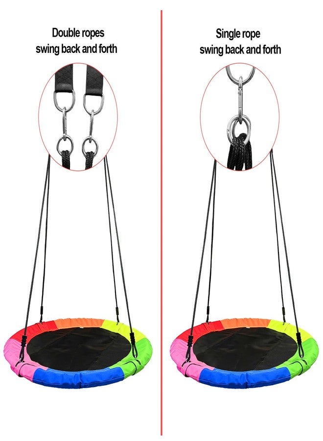 AIBETOMG Tree Swing,Saucer Flying Swing 40 Inch for Kids,900D Oxford Waterproof, 900lbs Weight Capacity,with Adjustable Hanging Straps, for Backyard, Playground, and Camping, Gifts for Kids - Image 5