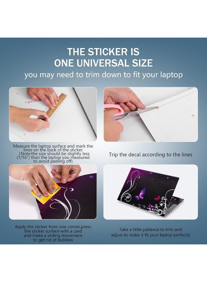 icolor Laptop Skin Sticker Decal,12" 13" 13.3" 14" 15" 15.4" 15.6 inch Notebook Vinyl Skin Sticker Cover Art Decal Protector Notebook PC - Image 4