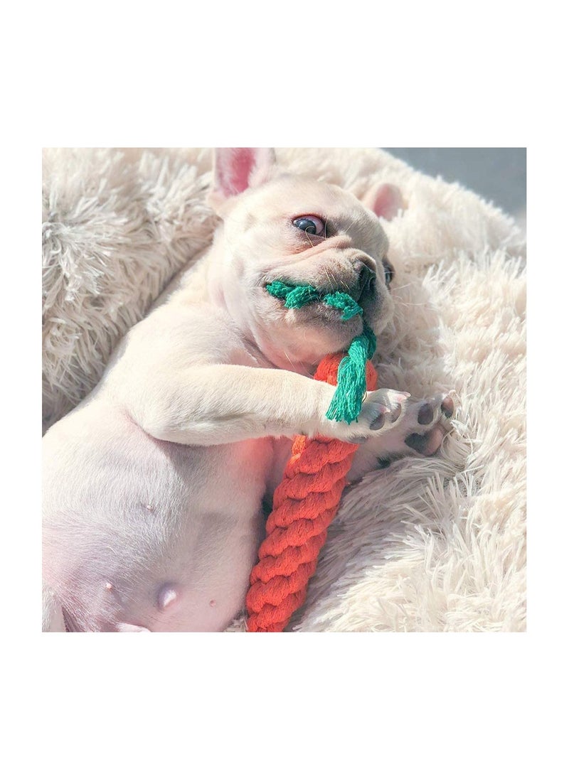 Excefore Dog Toothbrush Dog Chew Toys with Cotton Rope Durable Puppy Teeth Cleaning Chew Toys for Small Medium and Large Dogs 2Pcs  - Image 2