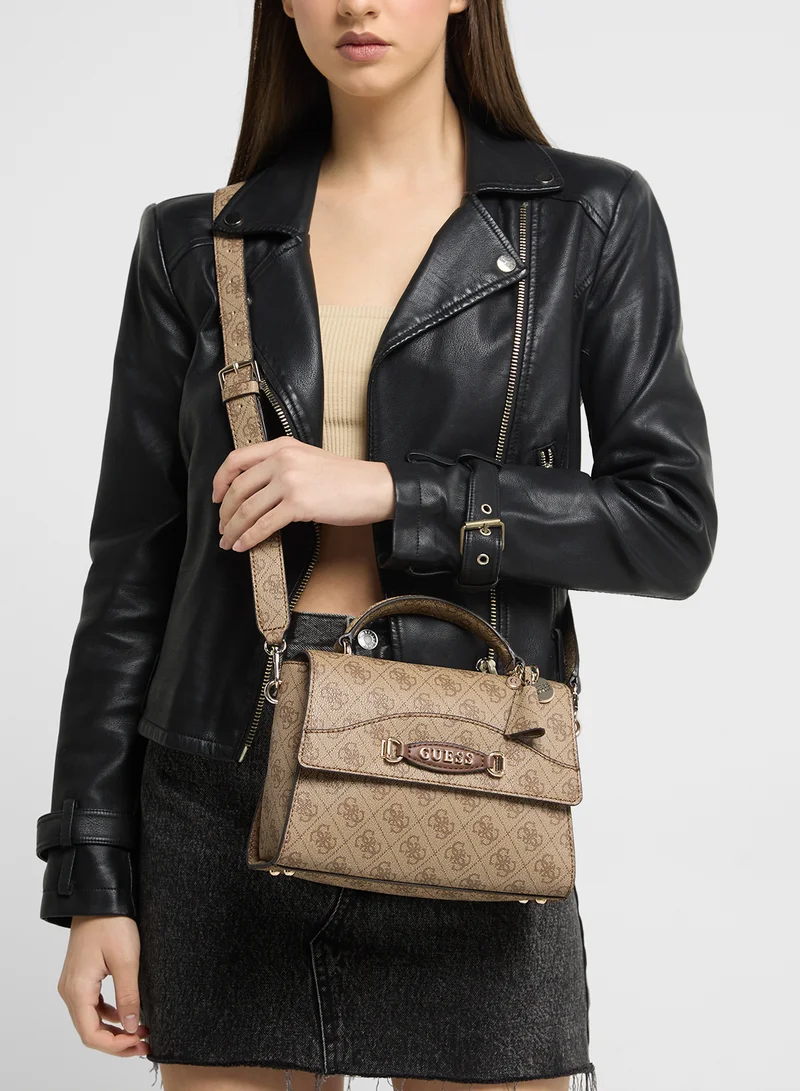 GUESS Emera Logo Top Handle Crossbody