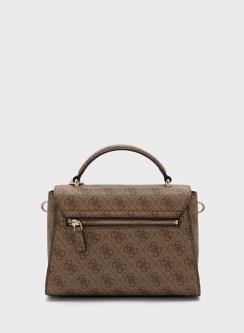 GUESS Emera Logo Top Handle Crossbody