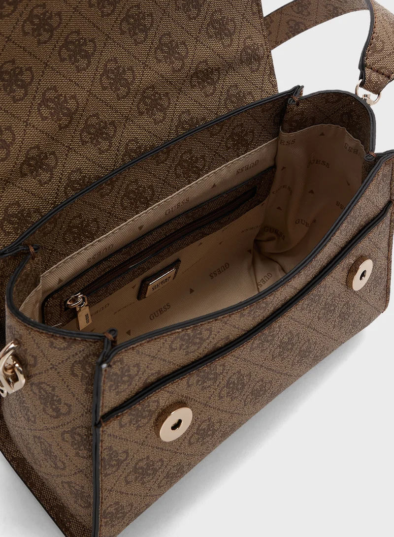 GUESS Emera Logo Top Handle Crossbody