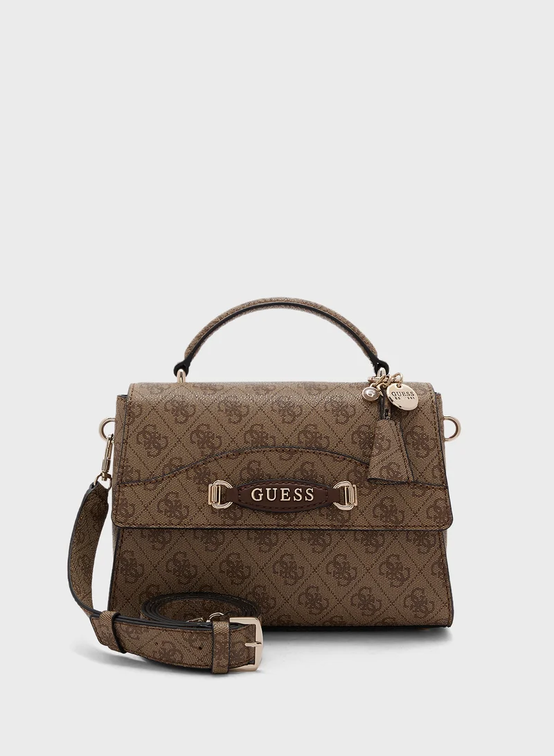 GUESS Emera Logo Top Handle Crossbody